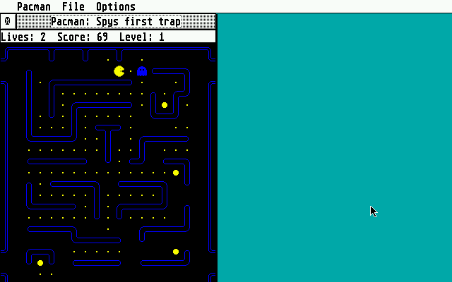 Pacman for GEM atari screenshot
